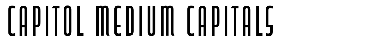 Capitol Medium Capitals